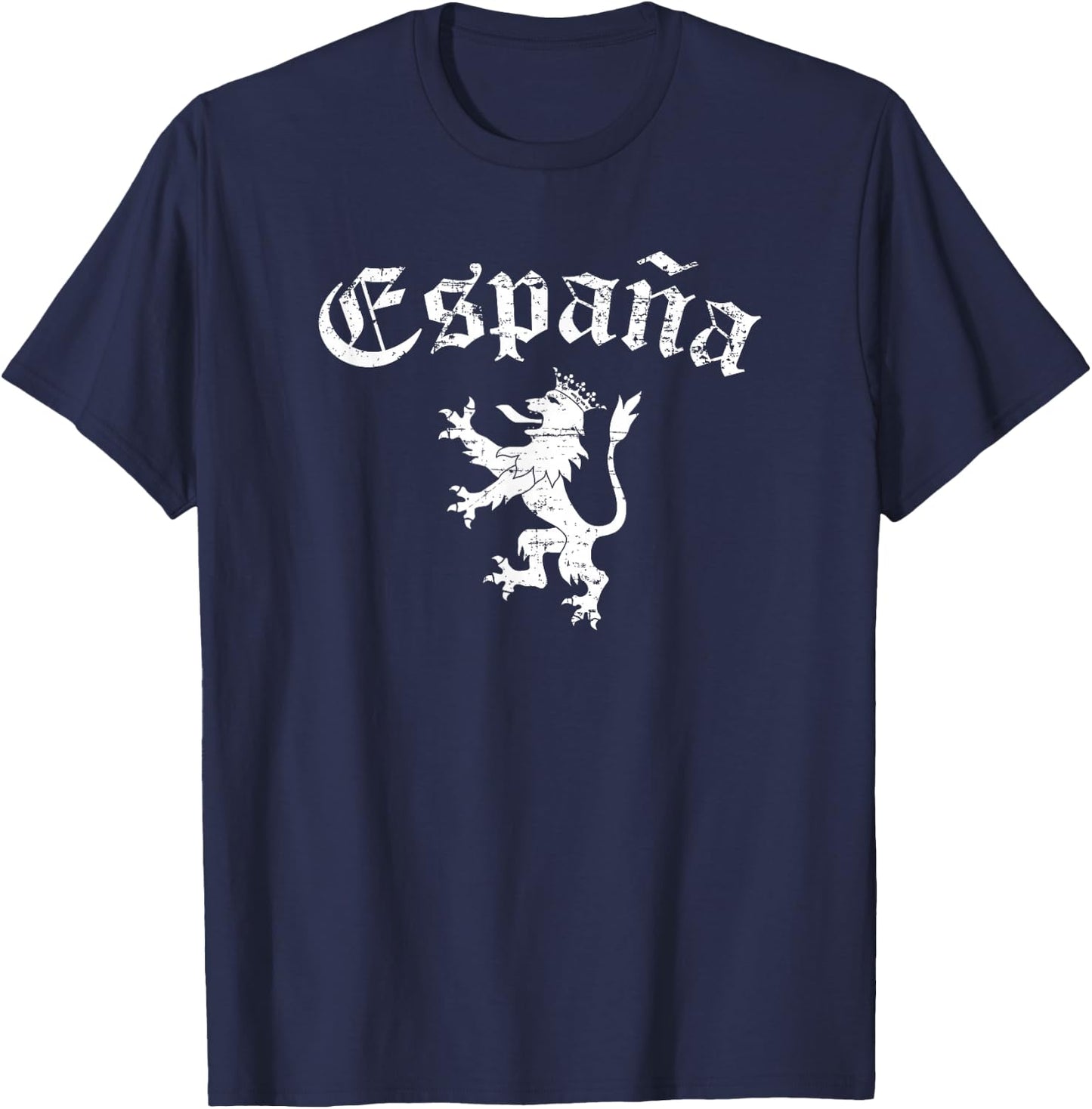 Espana Spain Lion Symbol Spanish Spaniard Pride T-Shirt - T-Shirt | Navy