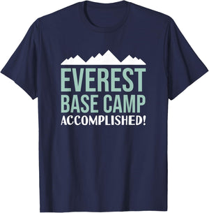 Everest Base Camp Accomplished Hiking Trail Nepal T-Shirt - T-Shirt | Navy
