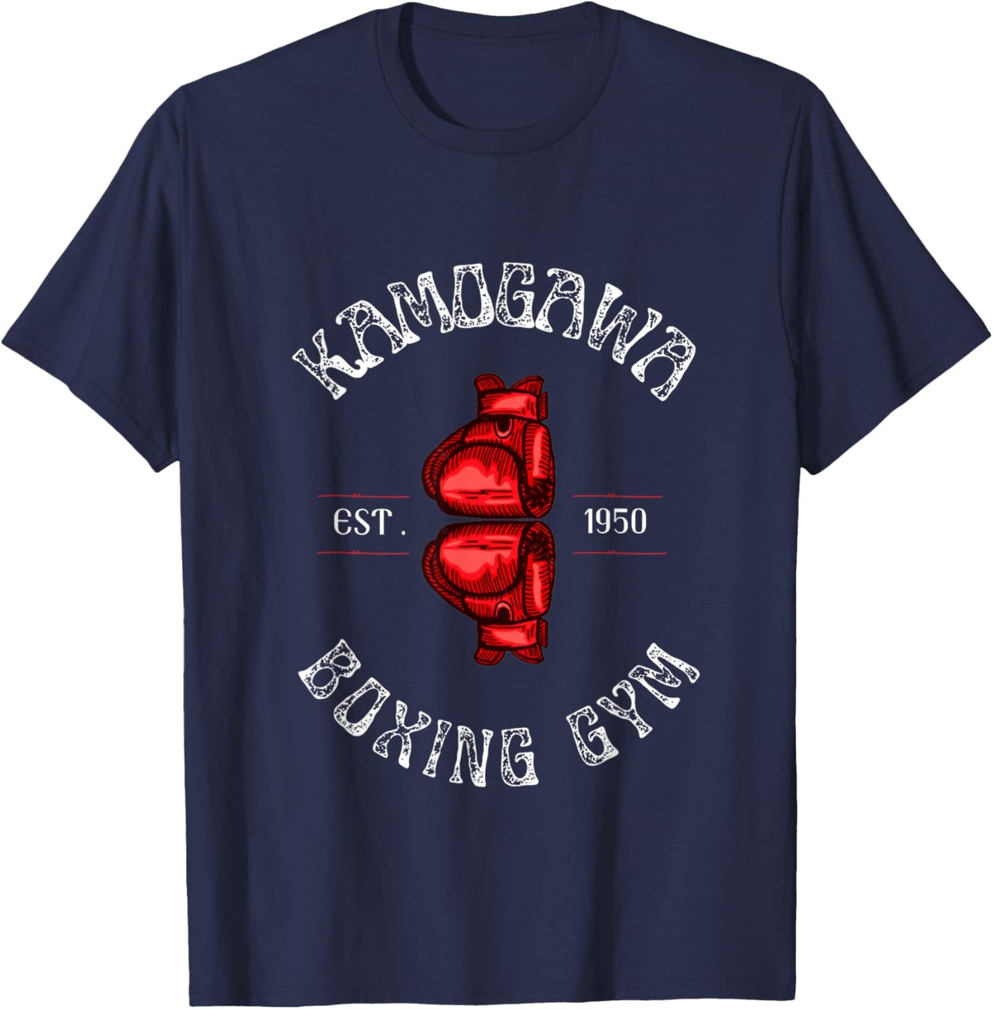 Boxing , KBG(Kamogawa) Boxing Gym Est 1950 T-Shirt - T-Shirt | Navy