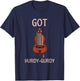 Hurdy Gurdy Medieval Instrument T-Shirt - T-Shirt | Navy
