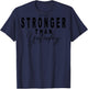 Fitness Quote Y2K Gym Training Back Print Yoga Sport Workout T-Shirt - T-Shirt | Navy