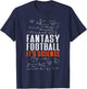 Fantasy Football It's Science | Draft Funny Fantasy Football T-Shirt - T-Shirt | Navy