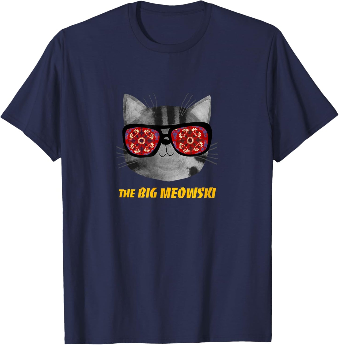 The Big MEOWski T-Shirt - T-Shirt | Navy