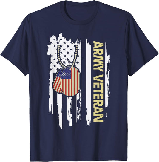 Army Veteran Veterans Day Veteran T-Shirt - T-Shirt | Navy