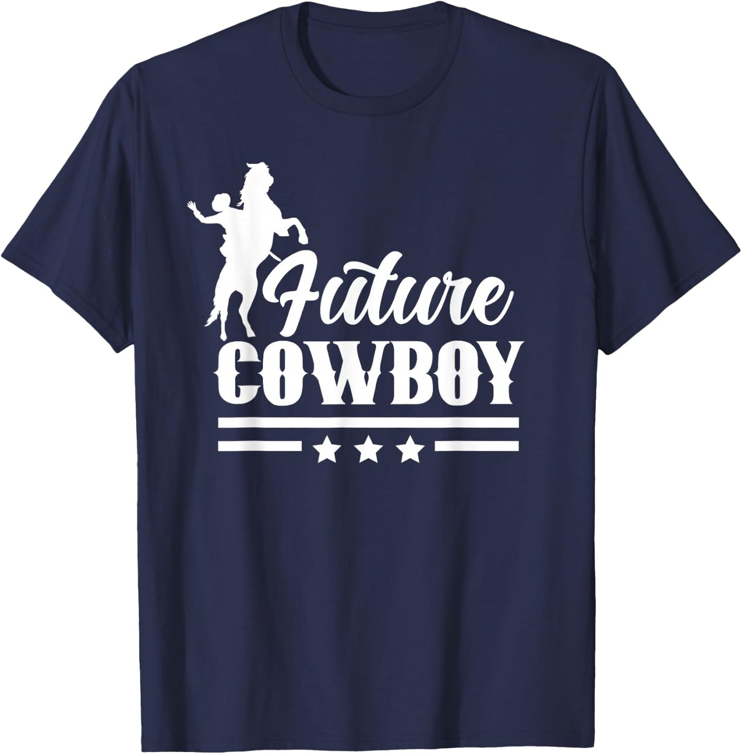 Future Cowboy Texas Cowboys Cute Sayings T-Shirt - T-Shirt | Navy