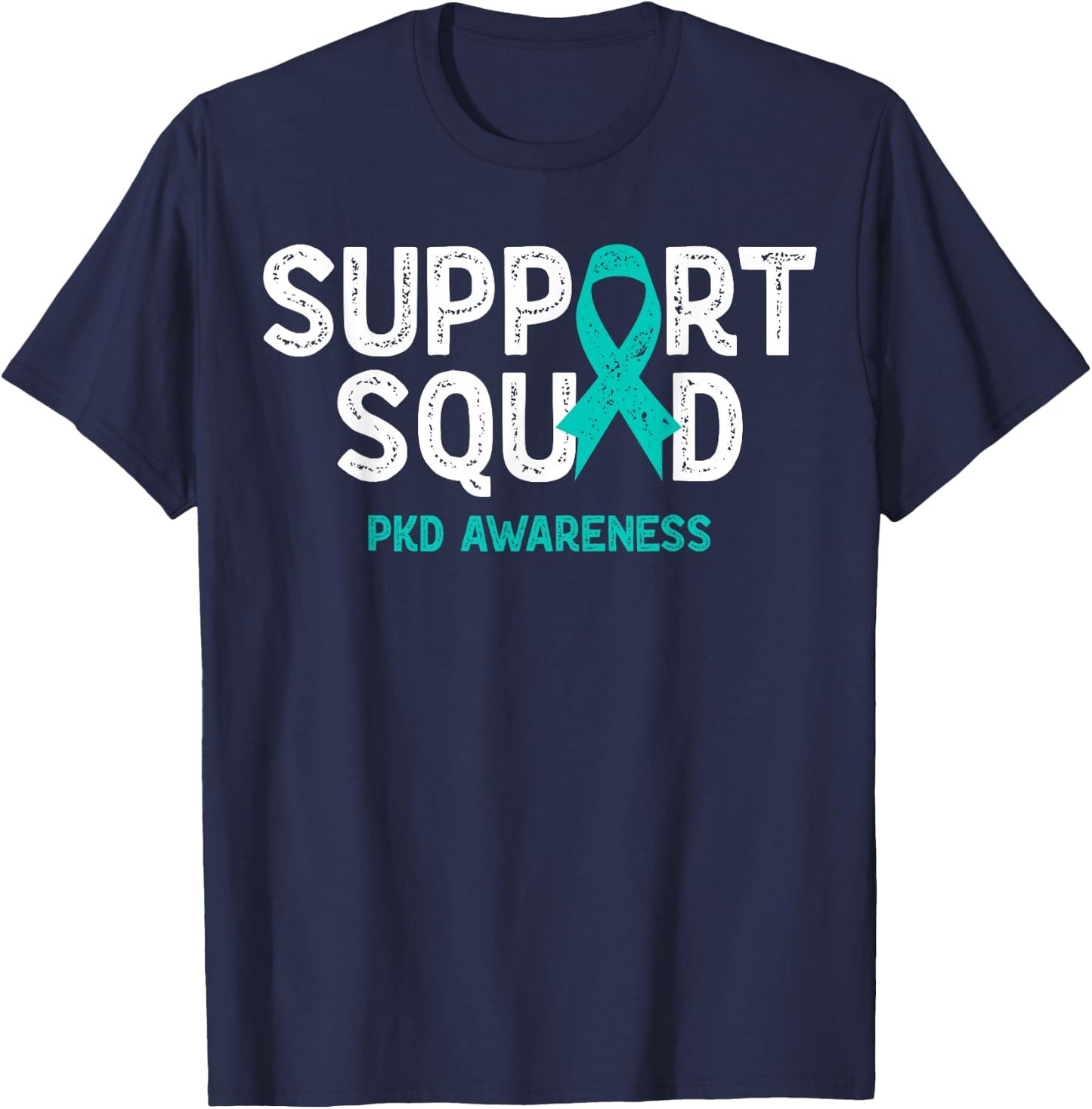 PKD Polycystic Kidney Disease Awareness Support Squad Family T-Shirt - T-Shirt | Navy