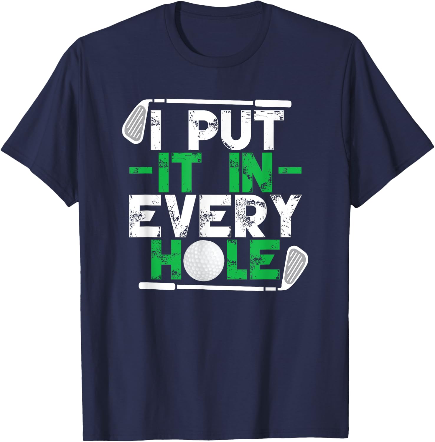 Golf Player Men Funny Golfing Golfer T-Shirt - T-Shirt | Navy