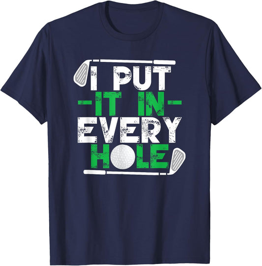Golf Player Men Funny Golfing Golfer T-Shirt - T-Shirt | Navy