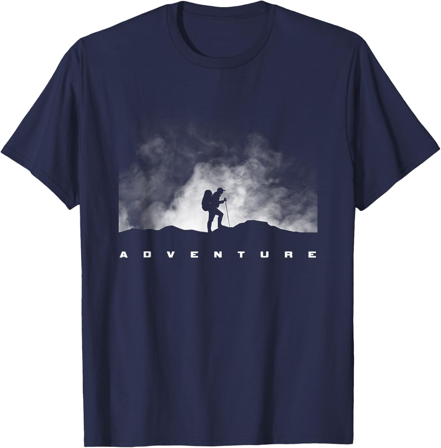 Hiking Apparel - Outdoor Camping Backpacking Hiking T-Shirt - T-Shirt | Navy