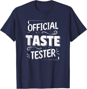 Cook Helper Gifts - Official Taste Tester T-Shirt - T-Shirt | Navy