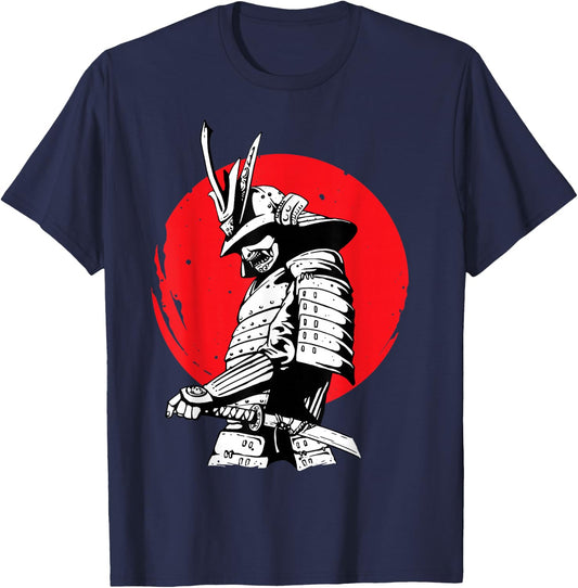 Samurai Swordsman T-Shirt - T-Shirt | Navy