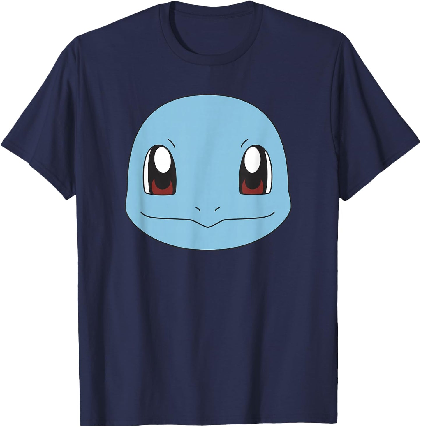 Pokémon Squirtle Cute Tiny Turtle Big Face T-Shirt - T-Shirt | Navy