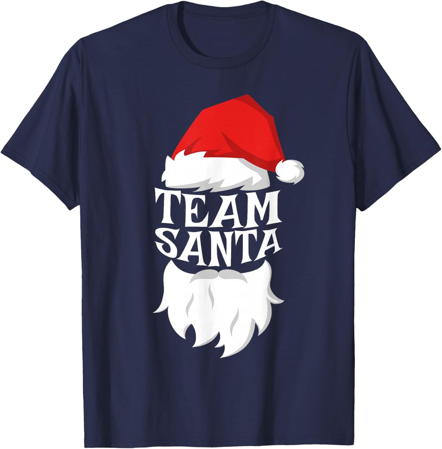 Team Santa Shirt Kids Adult Men Women Christmas Santa Squad T-Shirt - T-Shirt | Navy
