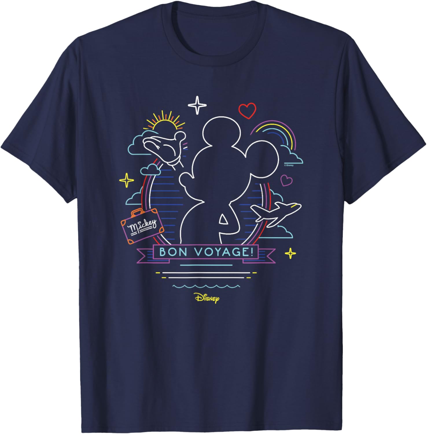 Mickey - Bon Voyage T-Shirt - T-Shirt | Navy