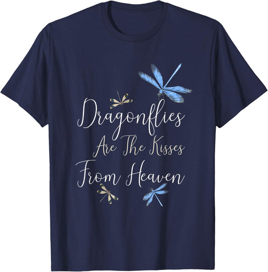 Dragon flies are the kisses from heaven T-Shirt - T-Shirt | Navy