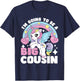 I'm Going To Be A Big Cousin - Unicorn Gender Reveal Family T-Shirt - T-Shirt | Navy