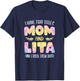 I have two Titles Mom and Lita Grandma Mother's Day T-Shirt - T-Shirt | Navy