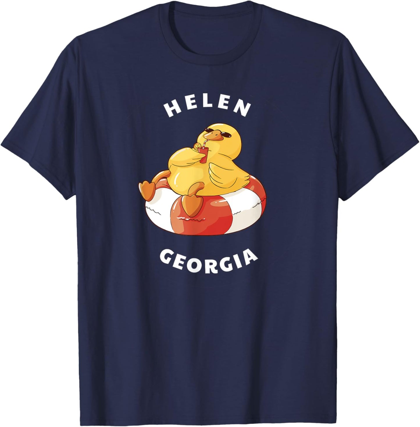 Helen Georgia Chattahoochee River Tubing GA Vacation T-Shirt - T-Shirt | Navy