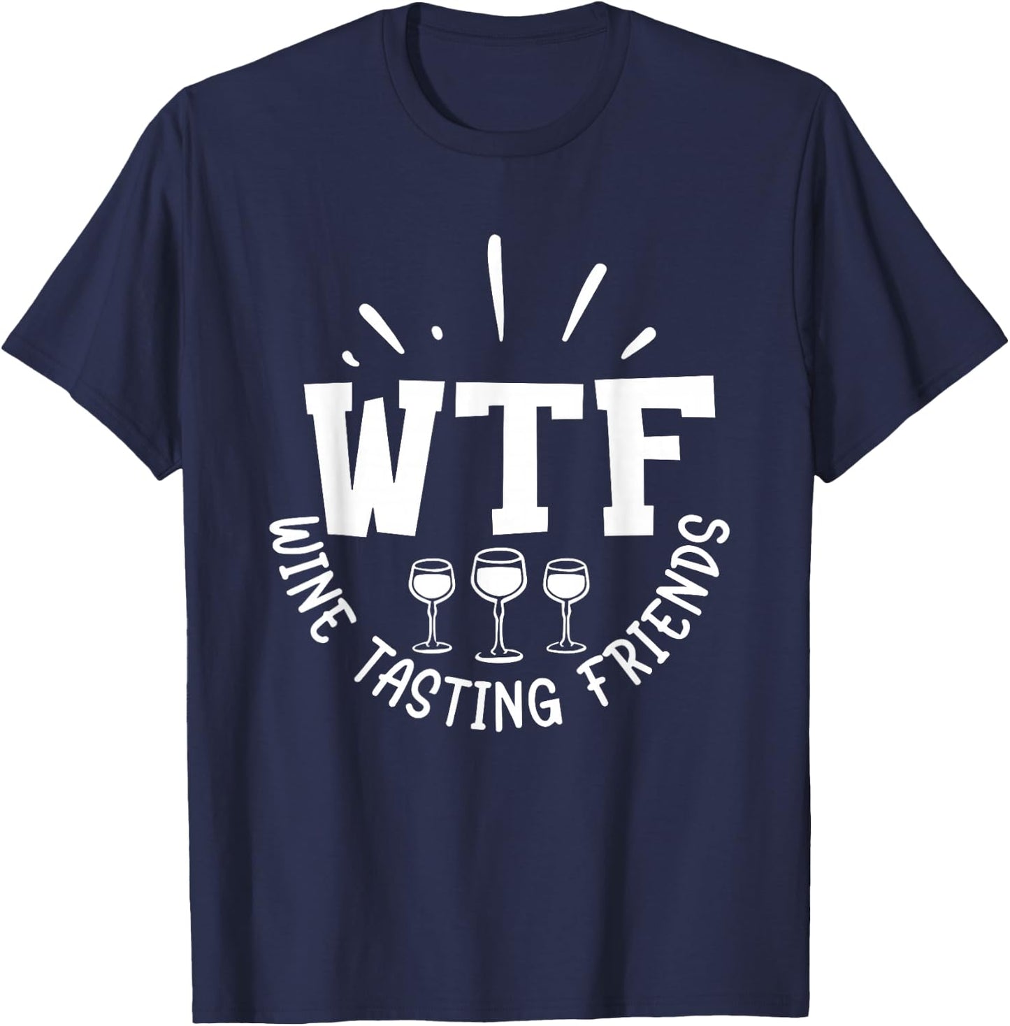 WFT Wine Tasting Friends T-Shirt - T-Shirt | Navy