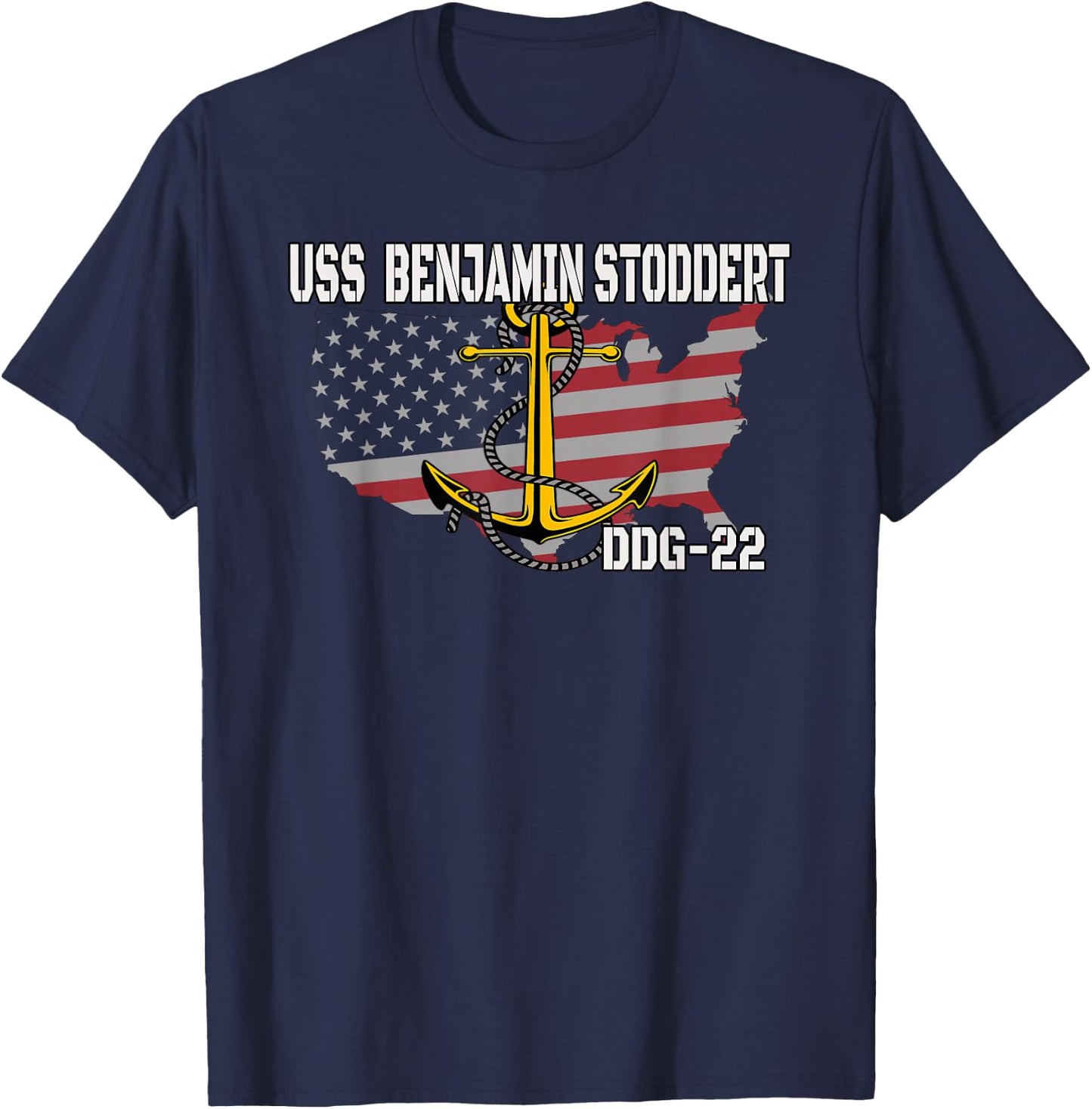 USS Benjamin Stoddert DDG-22 Destroyer Veterans Day Father T-Shirt - T-Shirt | Navy