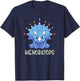 Dinosaur menorah triceratops "menoratops" hanukkah T-Shirt - T-Shirt | Navy