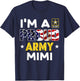 I'm a Proud Army MIMI USA American Flag Dog Tag Family T-Shirt - T-Shirt | Navy