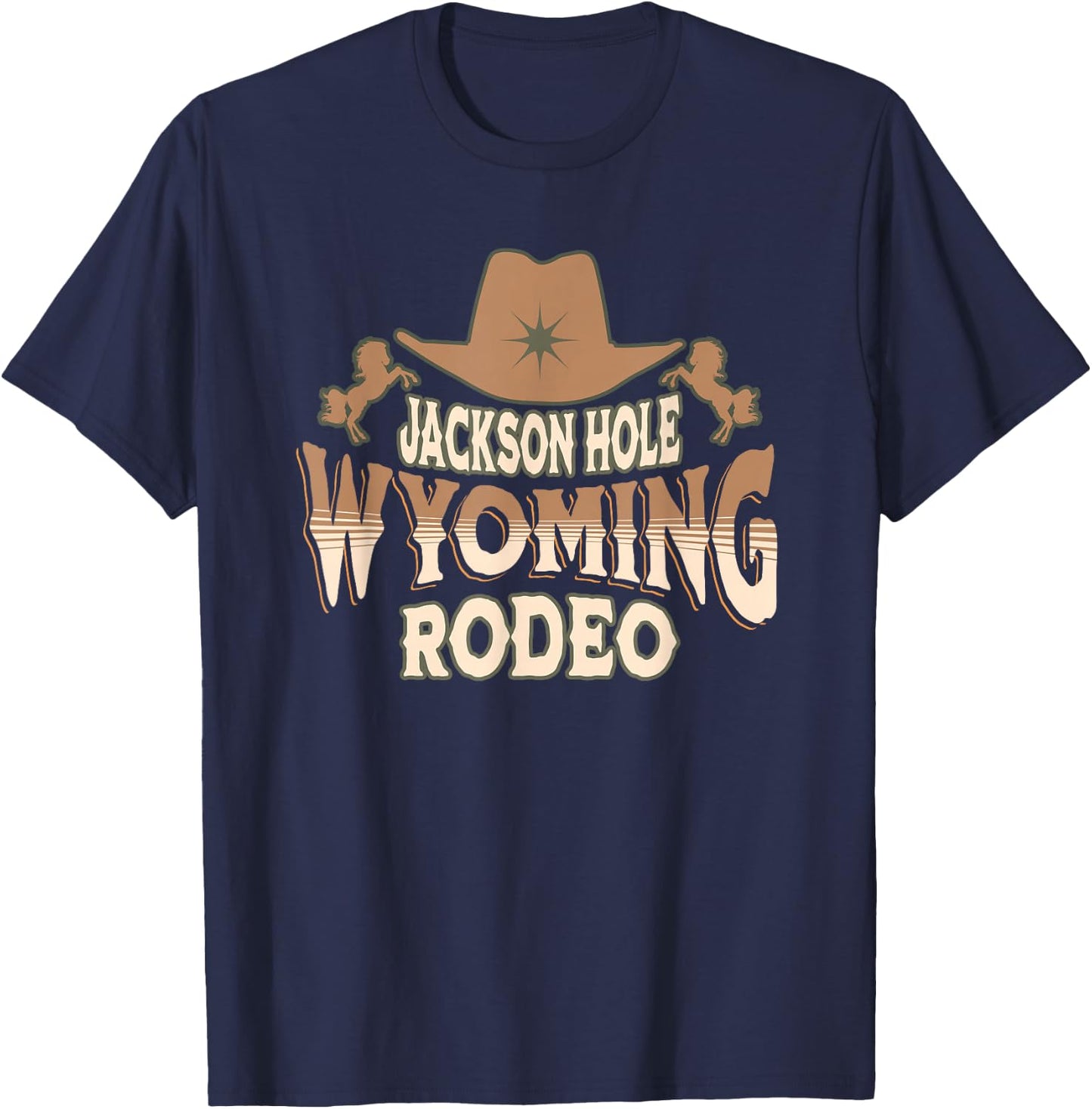 Jackson Hole Rodeo Wyoming T-Shirt - T-Shirt | Navy
