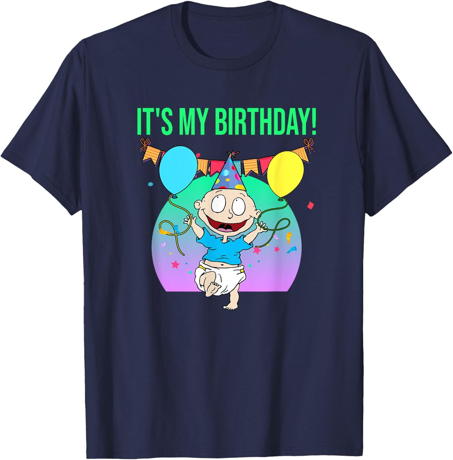 Mademark x Rugrats - It's My Birthday - Tommy Pickles T-Shirt - T-Shirt | Navy