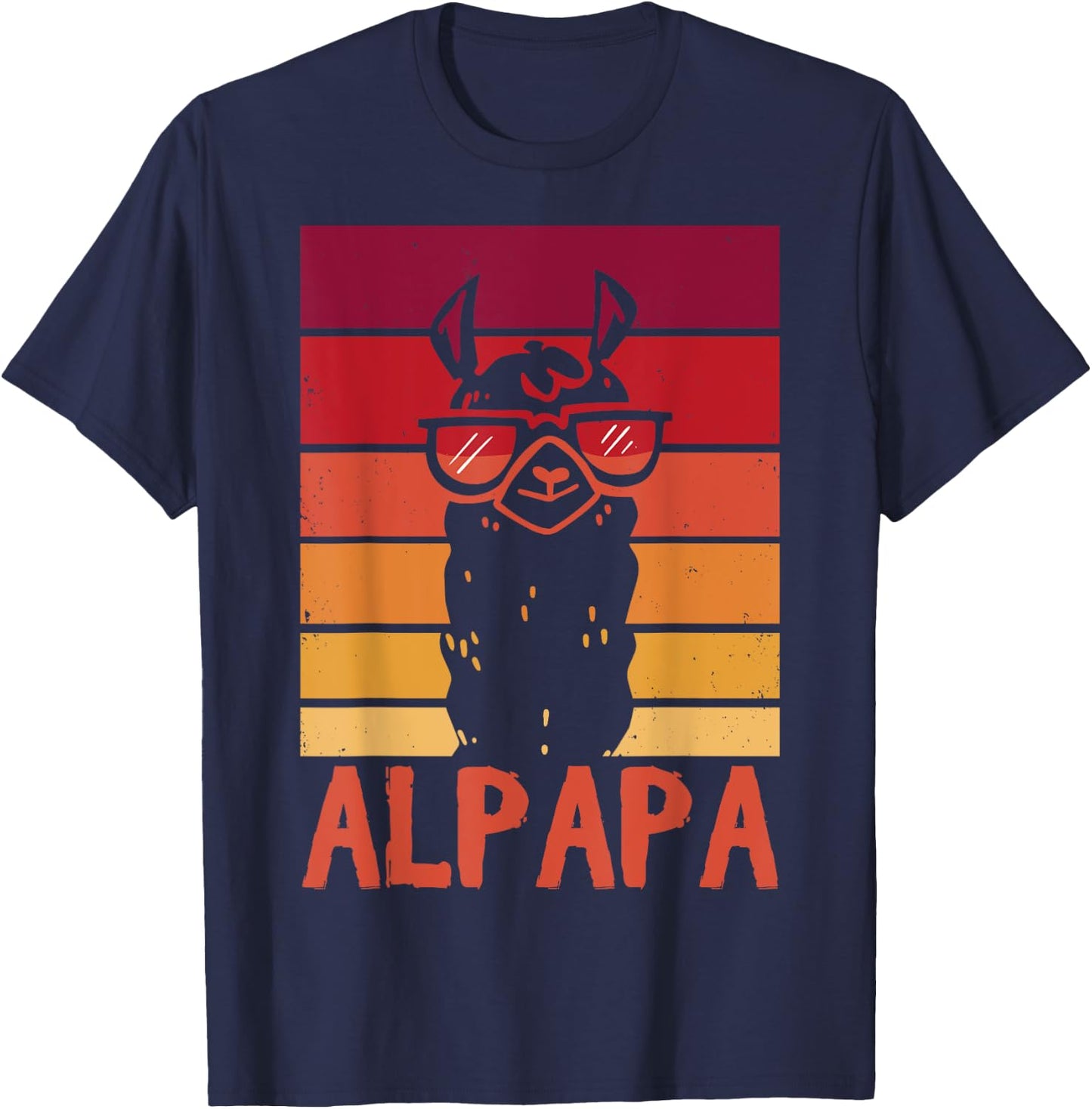 ALPAPA Alpaca Fan Llama Fan Lover Father's Day T-Shirt - T-Shirt | Navy