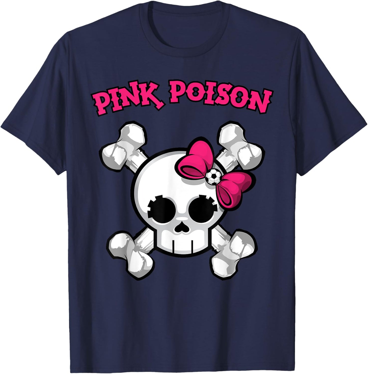 Pink Poison Soccer T-Shirt - T-Shirt | Navy