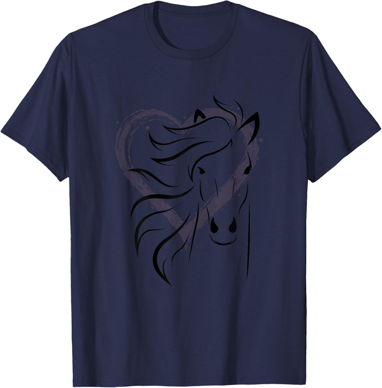 Women's horse for riders and horse lovers T-Shirt - T-Shirt | Navy