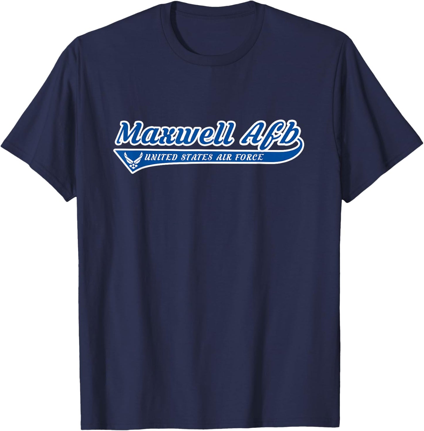 Maxwell Air Force Base - Maxwell AFB Alabama AL Vintage Gift T-Shirt - T-Shirt | Navy