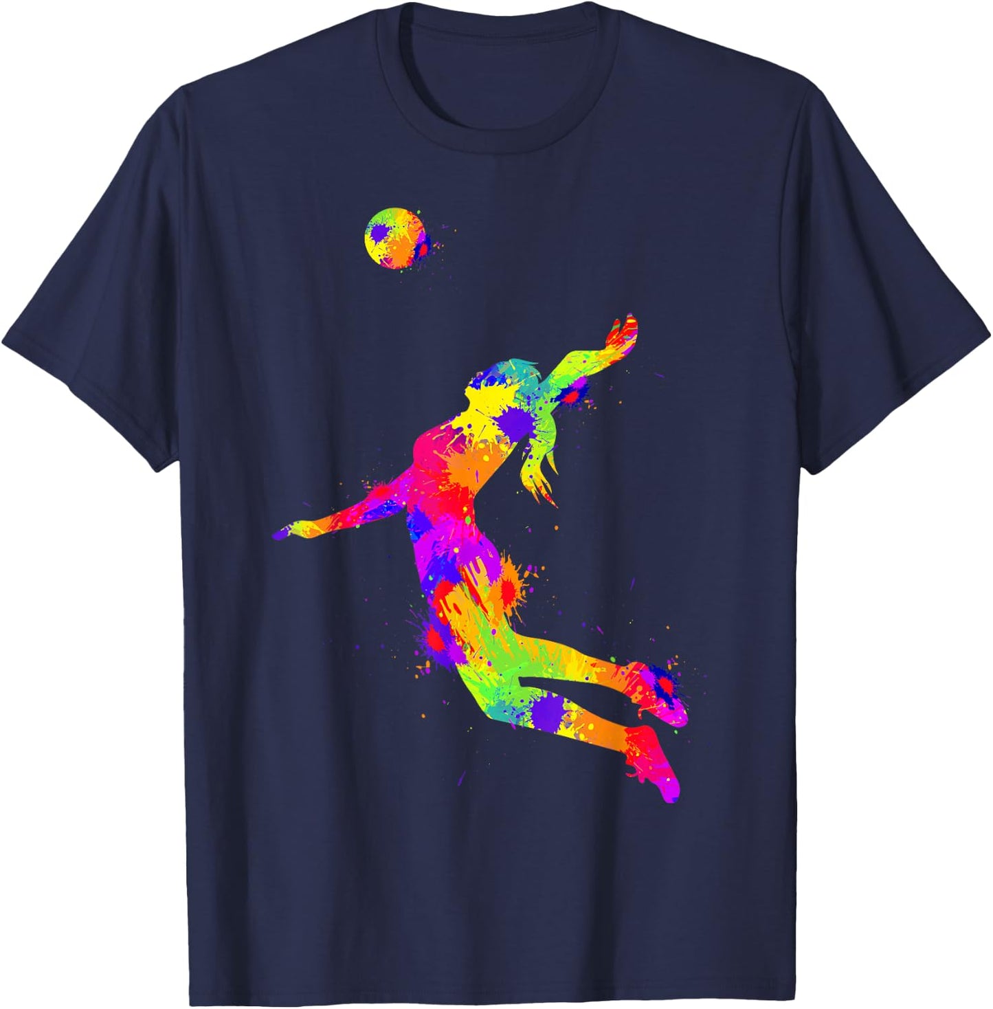 Volleyball Girls Volleyballer Women T-Shirt - T-Shirt | Navy