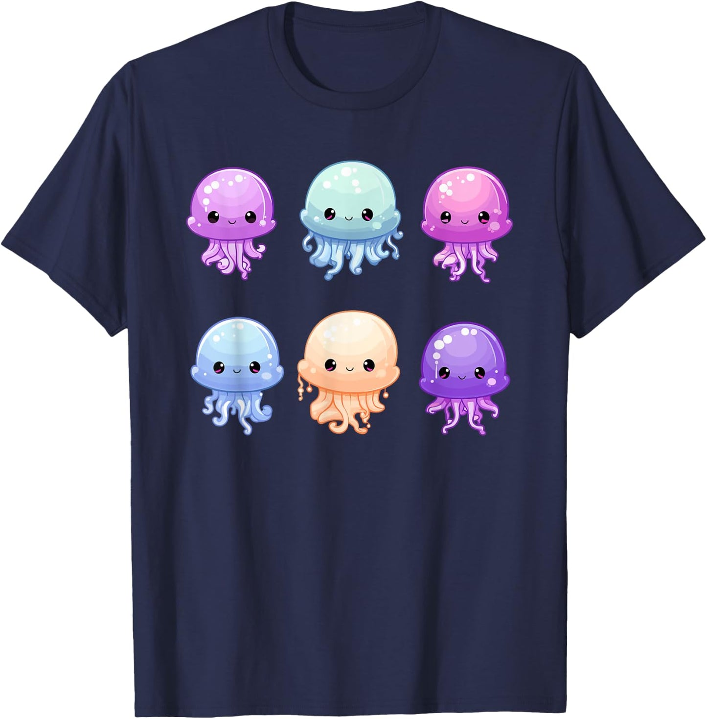 Cute Jellyfish Costume Jelly Fish Sea Ocean Girls T-Shirt - T-Shirt | Navy