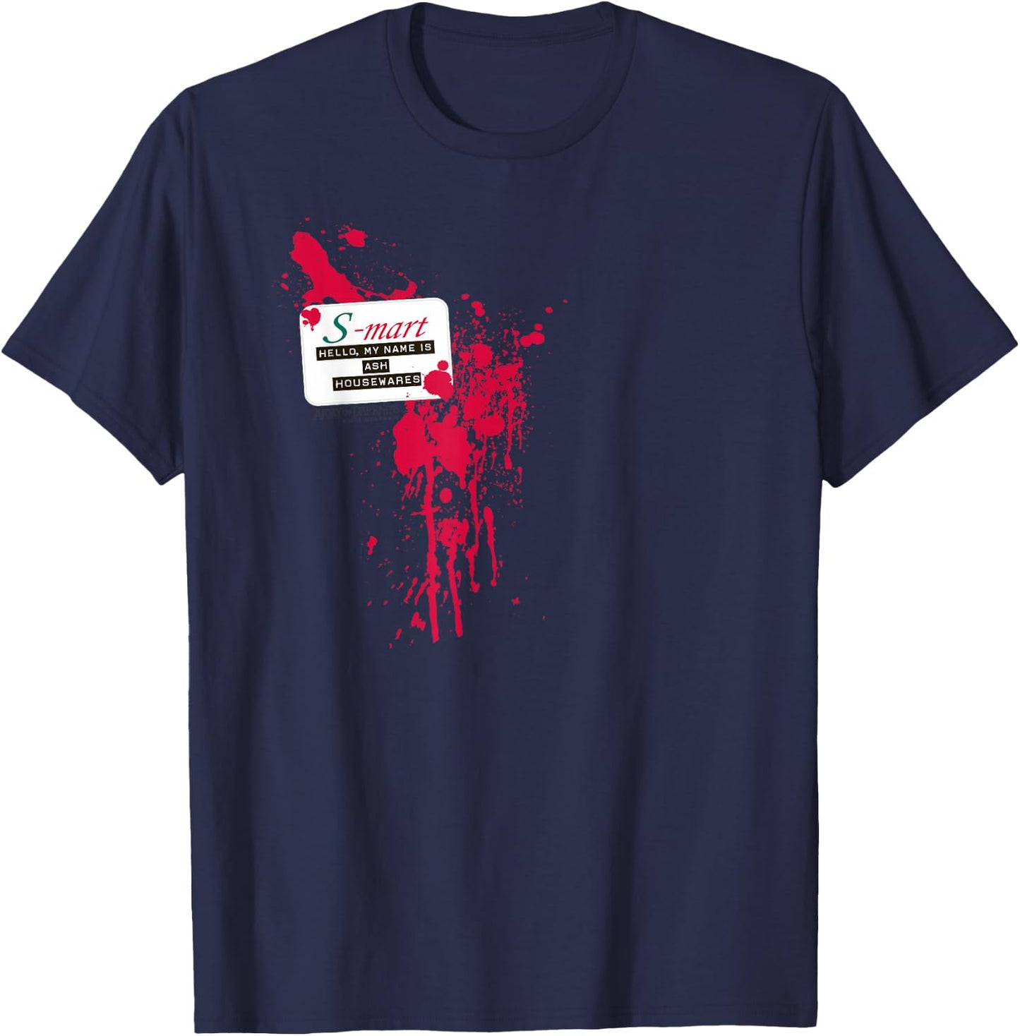 Army of Darkness S Mart Name Tag T-Shirt - T-Shirt | Navy