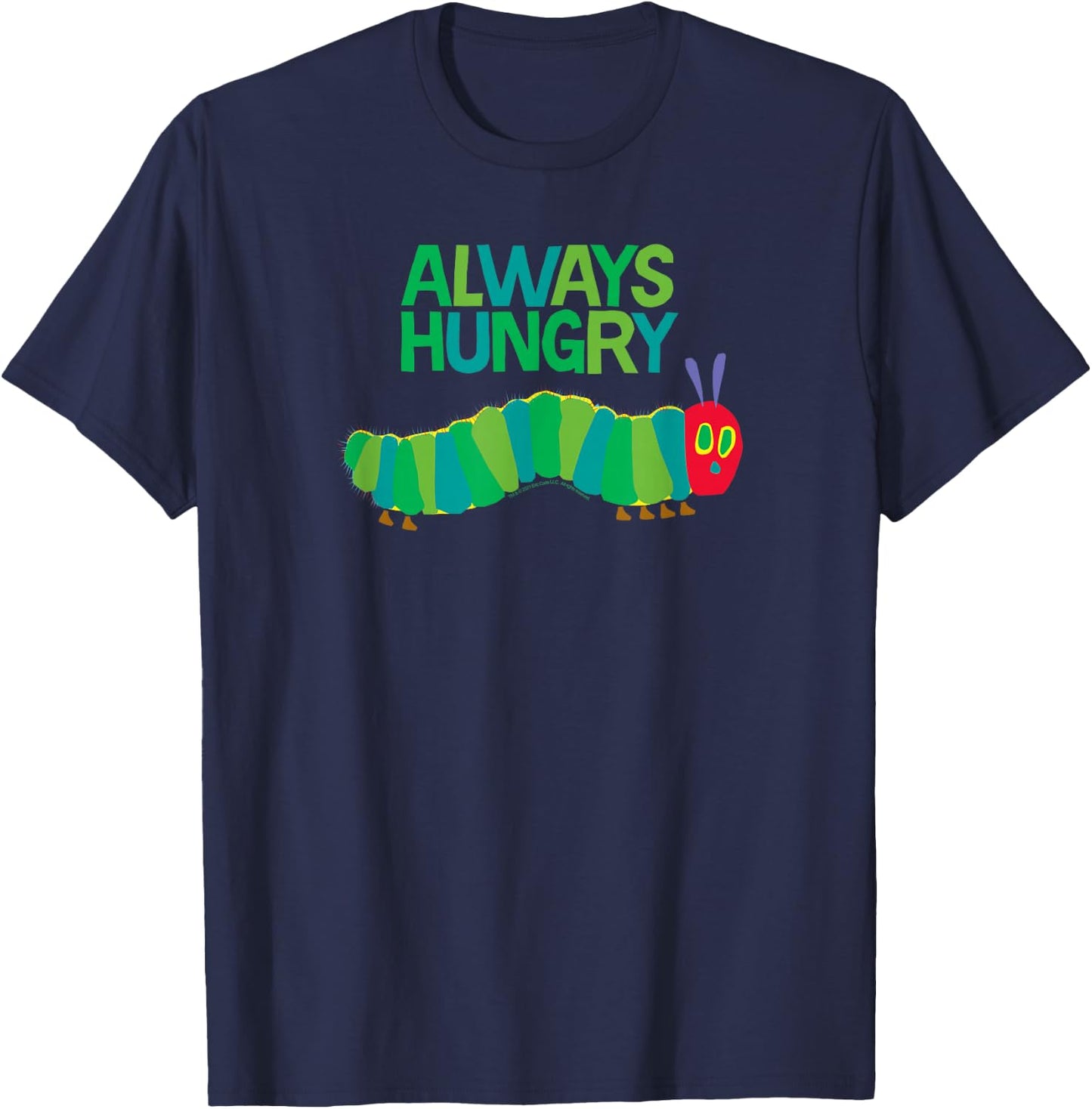Eric Carle The Very Hungry Caterpillar Always Hungry Book T-Shirt - T-Shirt | Navy