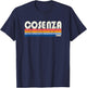 Cosenza, Italy Retro 70s 80s Style T-Shirt - T-Shirt | Navy
