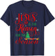Jesus Is The Reason For The Season Christian Christmas T-Shirt - T-Shirt | Navy