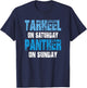 Tarheel on Saturday Panther on Sunday Funny Sports Fans T-Shirt - T-Shirt | Navy