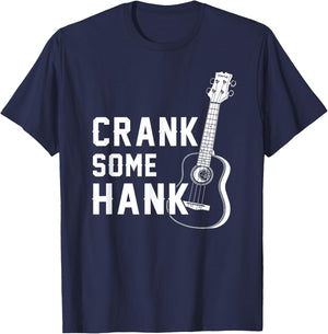 Crank Some Hank Guitar Lovers T-Shirt - T-Shirt | Navy