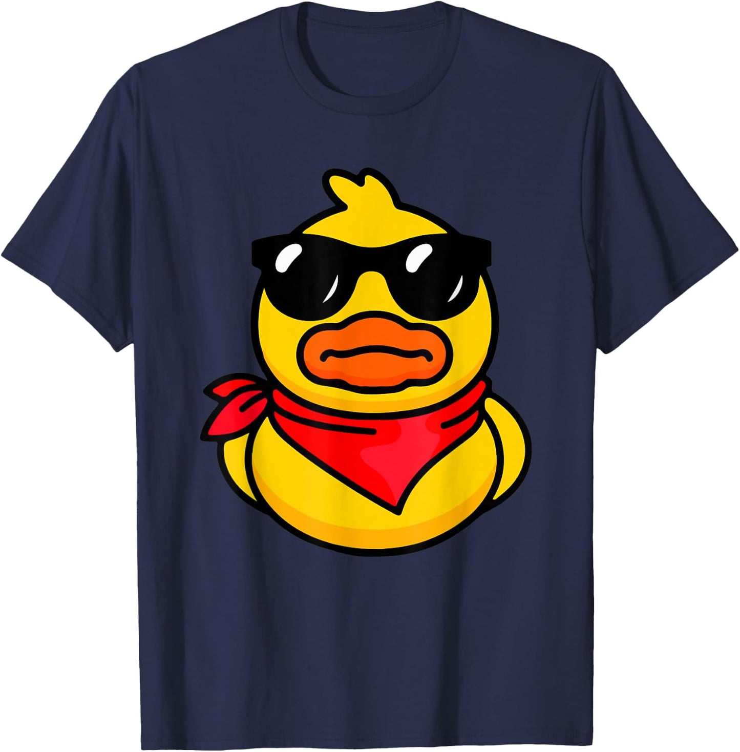 Cool Duckie Sunglasses Duckling Funny Ducky Rubber Duck T-Shirt - T-Shirt | Navy