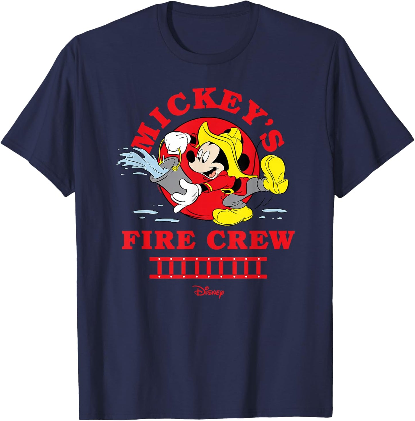 Mickey - FIre Crew Mickey Water Bucket T-Shirt - T-Shirt | Navy