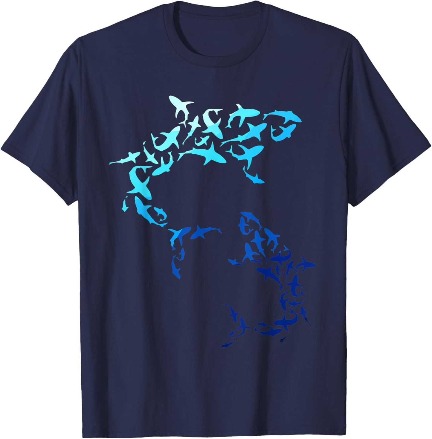 GreatWhite Shark Lover Marine Biology Animal Science T-Shirt - T-Shirt | Navy