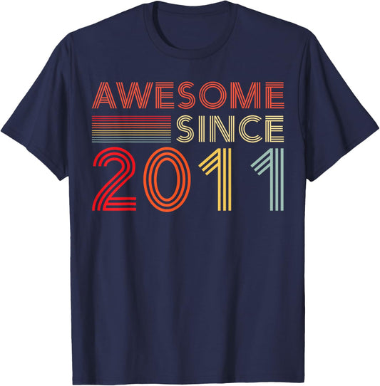 14yr BDay Son Boy Funny 2011 14th 14 Year Old Birthday T-Shirt - T-Shirt | Navy