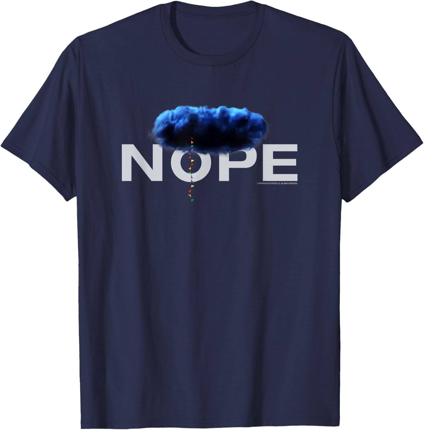 NOPE Blue Cloud Logo T-Shirt - T-Shirt | Navy