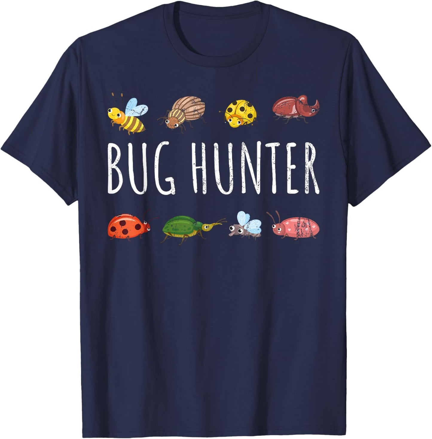 Beetle Hunter Insect Collector Biology Entomology Beetle T-Shirt - T-Shirt | Navy