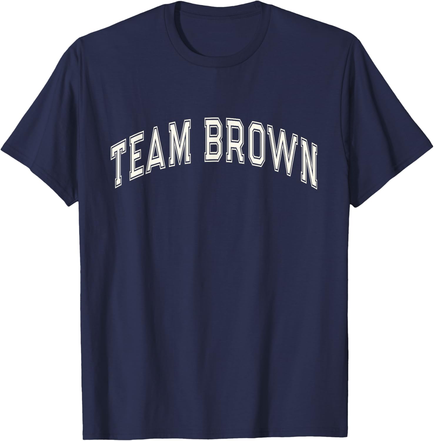 Summer Camp Color TEAM BROWN Competition Event War Game T-Shirt - T-Shirt | Navy