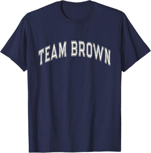Summer Camp Color TEAM BROWN Competition Event War Game T-Shirt - T-Shirt | Navy