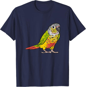 Green Cheek Conure Parrot Bird Conure T-Shirt - T-Shirt | Navy