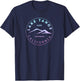 Lake Tahoe California Retro Mountain T-Shirt - T-Shirt | Navy